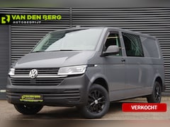 Volkswagen Transporter - 2.0 TDI L2 DC 5P, 150PK AUT. LED, TREKHAAK, ADAPT. CRUISE, CAMERA, NAVI, AIRCO, PARKEERSEN