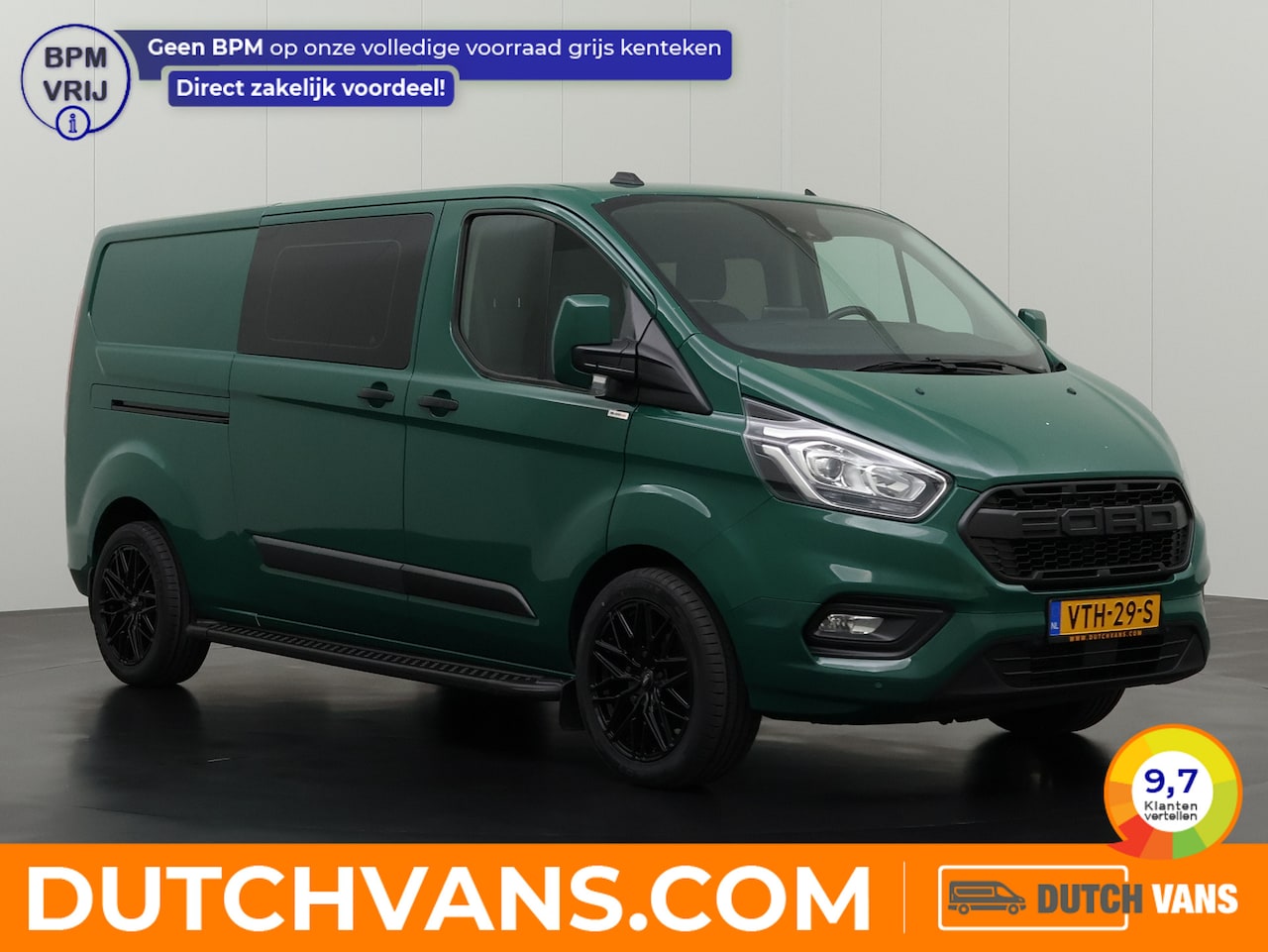Ford Transit Custom - 2.0TDCI 130PK Lang Dubbele Cabine | 6-Persoons | Touchscreen | Camera | Airco | Cruise | T - AutoWereld.nl