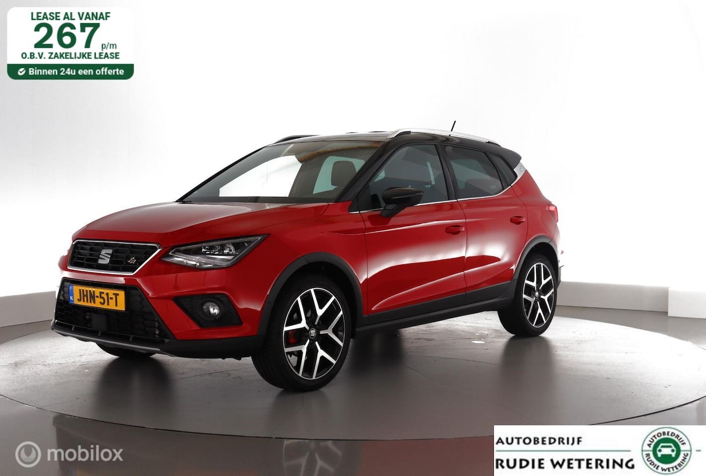 SEAT Arona - 1.0 TSI 110PK Automaat FR Business Intense leder|stoelverwarming|cam|nav|led|acc|lmv18 - AutoWereld.nl