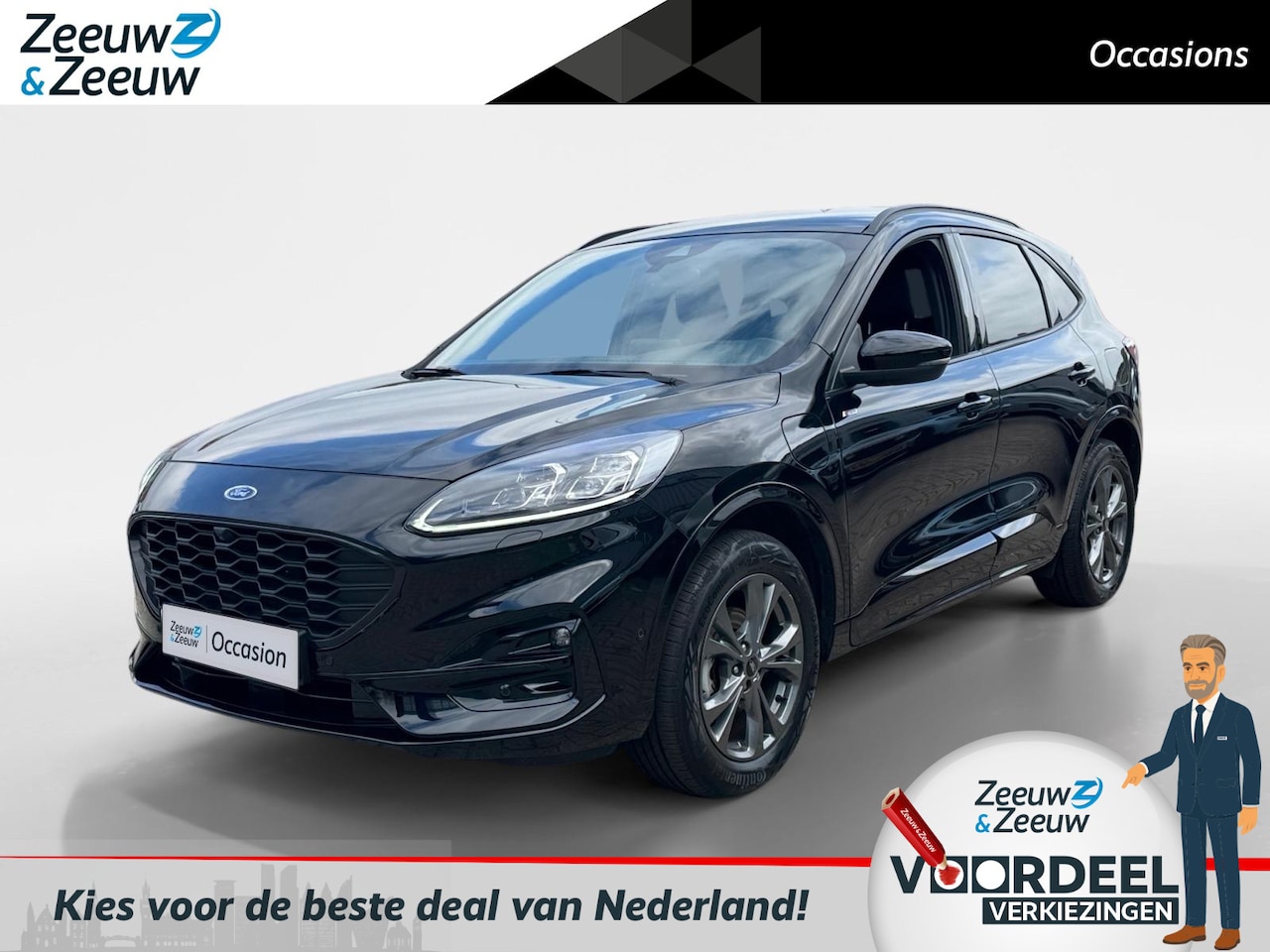 Ford Kuga - ST-Line X 225pk | Dealer onderhouden | Stoel- stuur en voorruitverwarming | Driver assista - AutoWereld.nl