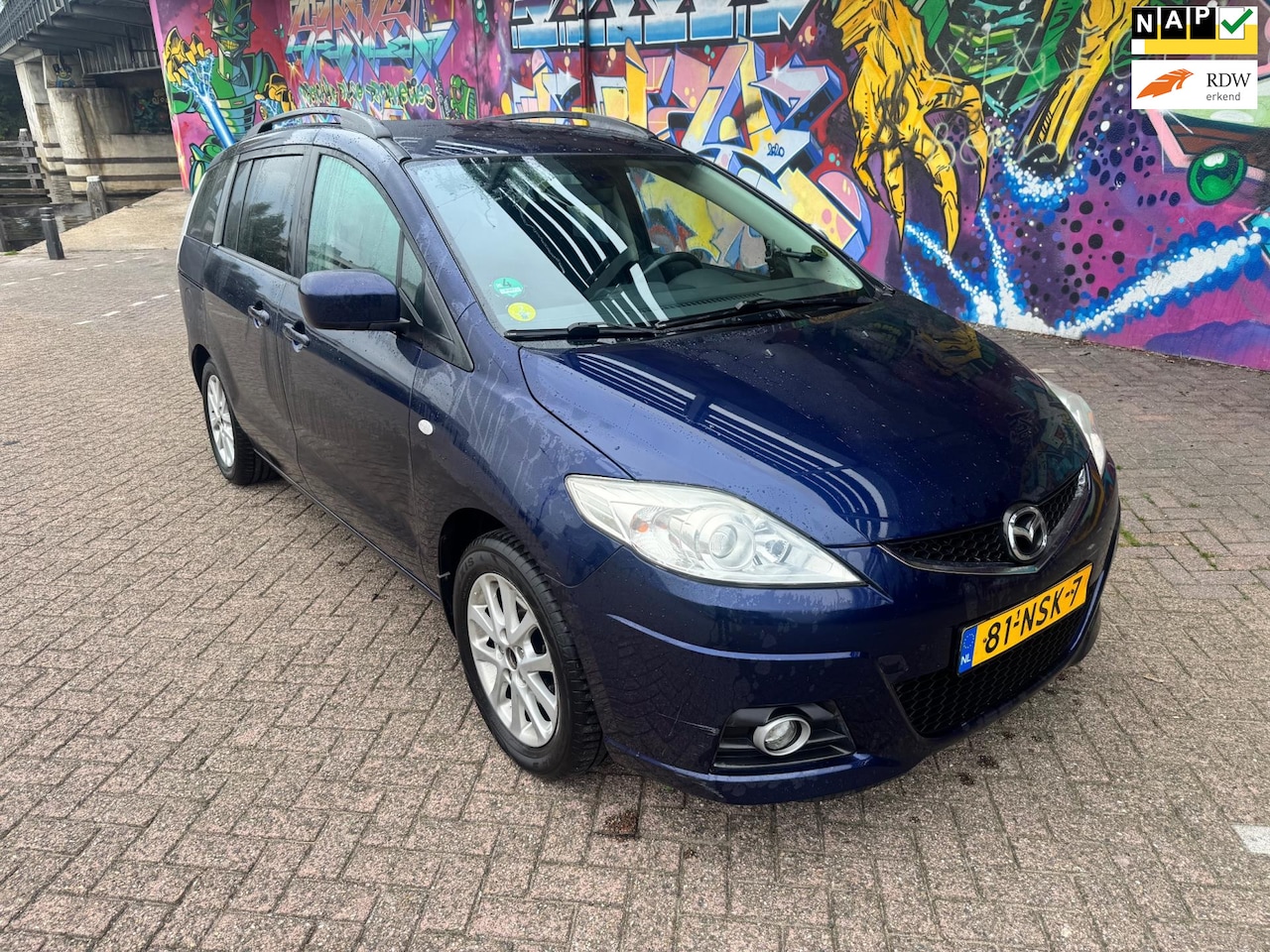 Mazda 5 - 2.0 Katano 7 persoons airco sport velgen stereo zeer nette auto rijd heerlijk super veel r - AutoWereld.nl