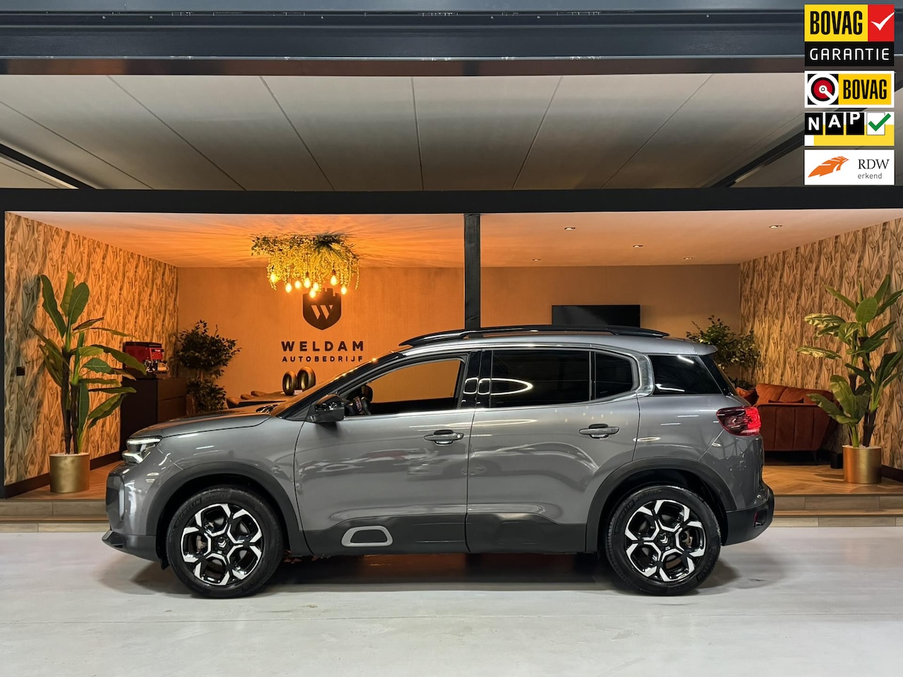 Citroën C5 Aircross - 1.2 PureTech Shine Garantie CarPlay 360 PDC LED DAB ACC Clima Navi Elek. Achterklep Lane R - AutoWereld.nl
