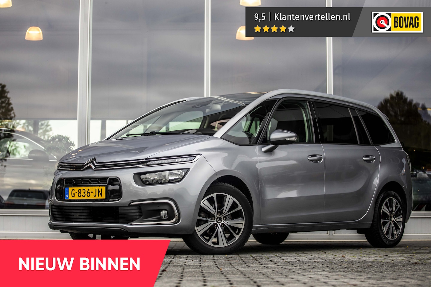 Citroën Grand C4 SpaceTourer - 1.2 PureTech Shine 7p. | Camera | Trekhaak | Carplay - AutoWereld.nl