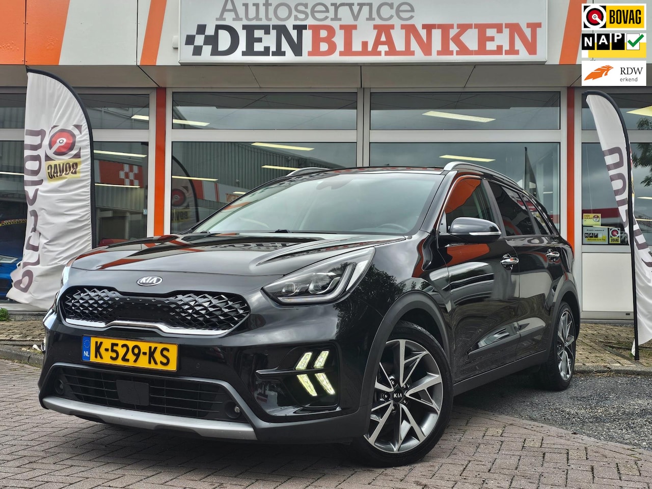 Kia Niro - 1.6 GDi Hybrid ExecutiveLine BJ.2021 / Leder / Camera / Open Dak / Led / Navi / 18"Lmv !! - AutoWereld.nl
