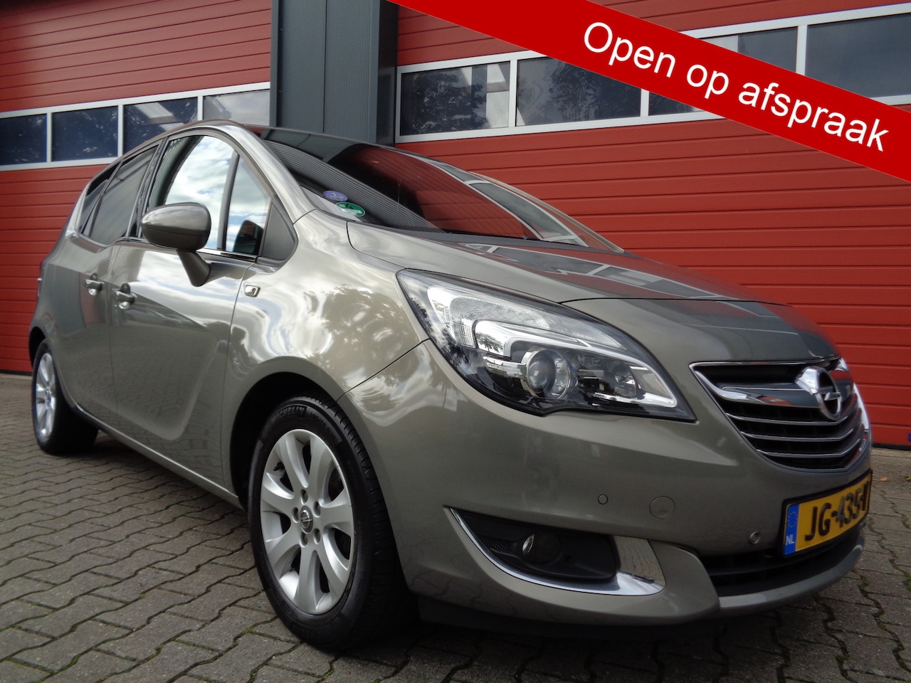 Opel Meriva - 1.4 Turbo Blitz 120PK Clima Navi Cruise Leer LMV Trekhaak NL-Auto Hoge-Instap - AutoWereld.nl