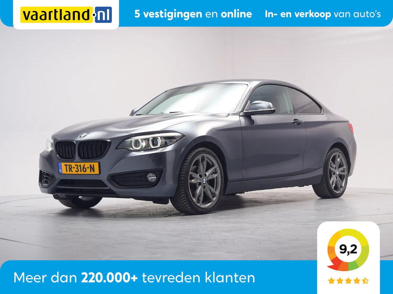 BMW 2-serie Coupé - 218I High Executive Aut. [ Leer cruise Navigatie] - AutoWereld.nl