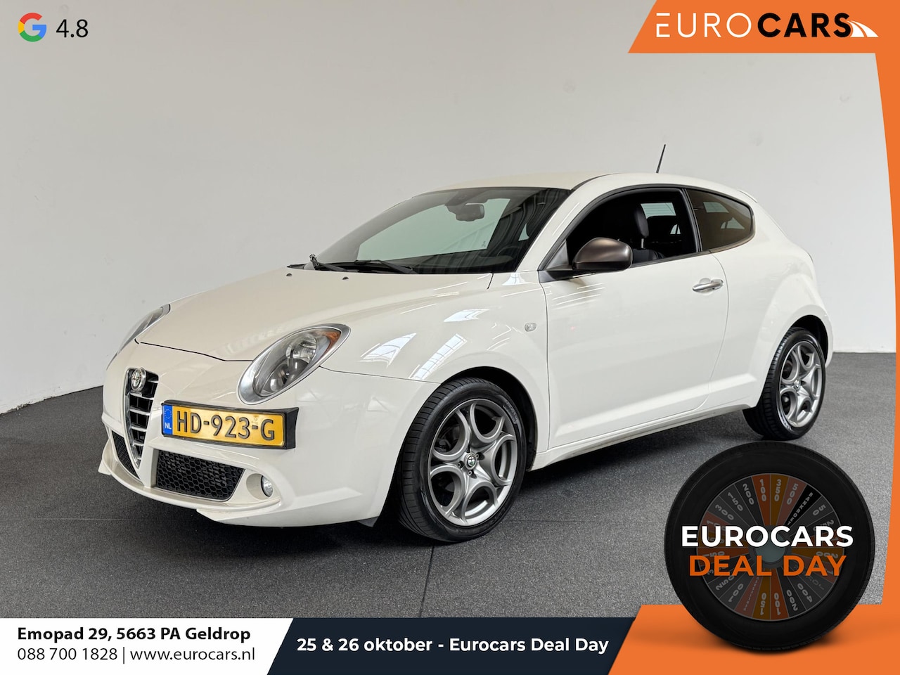 Alfa Romeo MiTo - 0.9 TwinAir Racer Navigatie Climate Control Licht Metalen Velgen - AutoWereld.nl