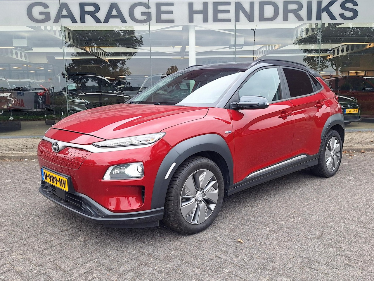 Hyundai Kona Electric - EV Premium 64 kWh | Leder | Adaptive CC | Navi | Two Tone | (occasion) - AutoWereld.nl