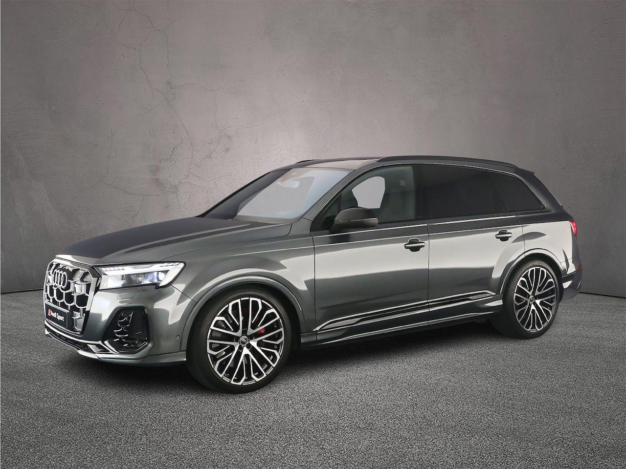 Audi SQ7 - 4.0 TFSI 507PK quattro 7p | Trekhaak | Pano | Derde zitrij | Headup | B&O | 4-Wiel | Rood- - AutoWereld.nl