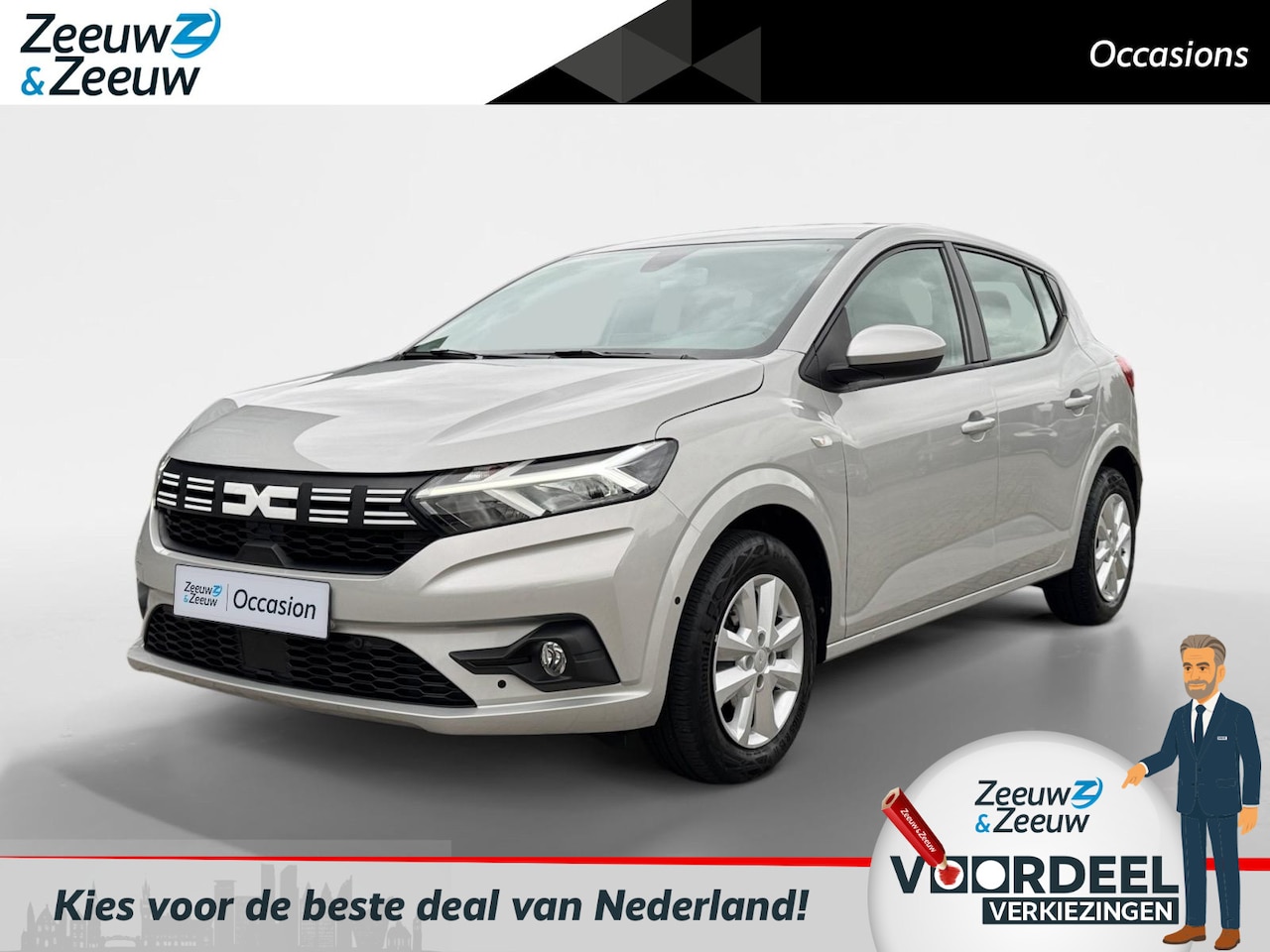 Dacia Sandero - 90PK TCe 90 Expression | 1e eigenaar | Keyless Entry | Airco | Camera | Parkeersensoren | - AutoWereld.nl