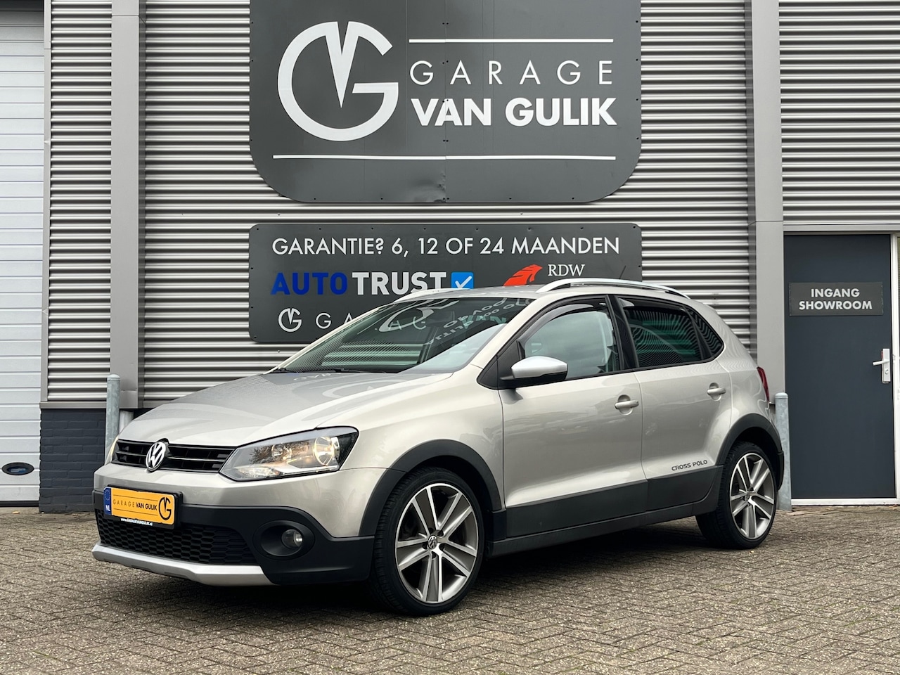 Volkswagen Polo - 1.2 TSI Cross 105PK Automaat,Trekhaak,Clima,Cruise,Isofix,ElektrRamen+Spiegels,Lmv,Dakrail - AutoWereld.nl