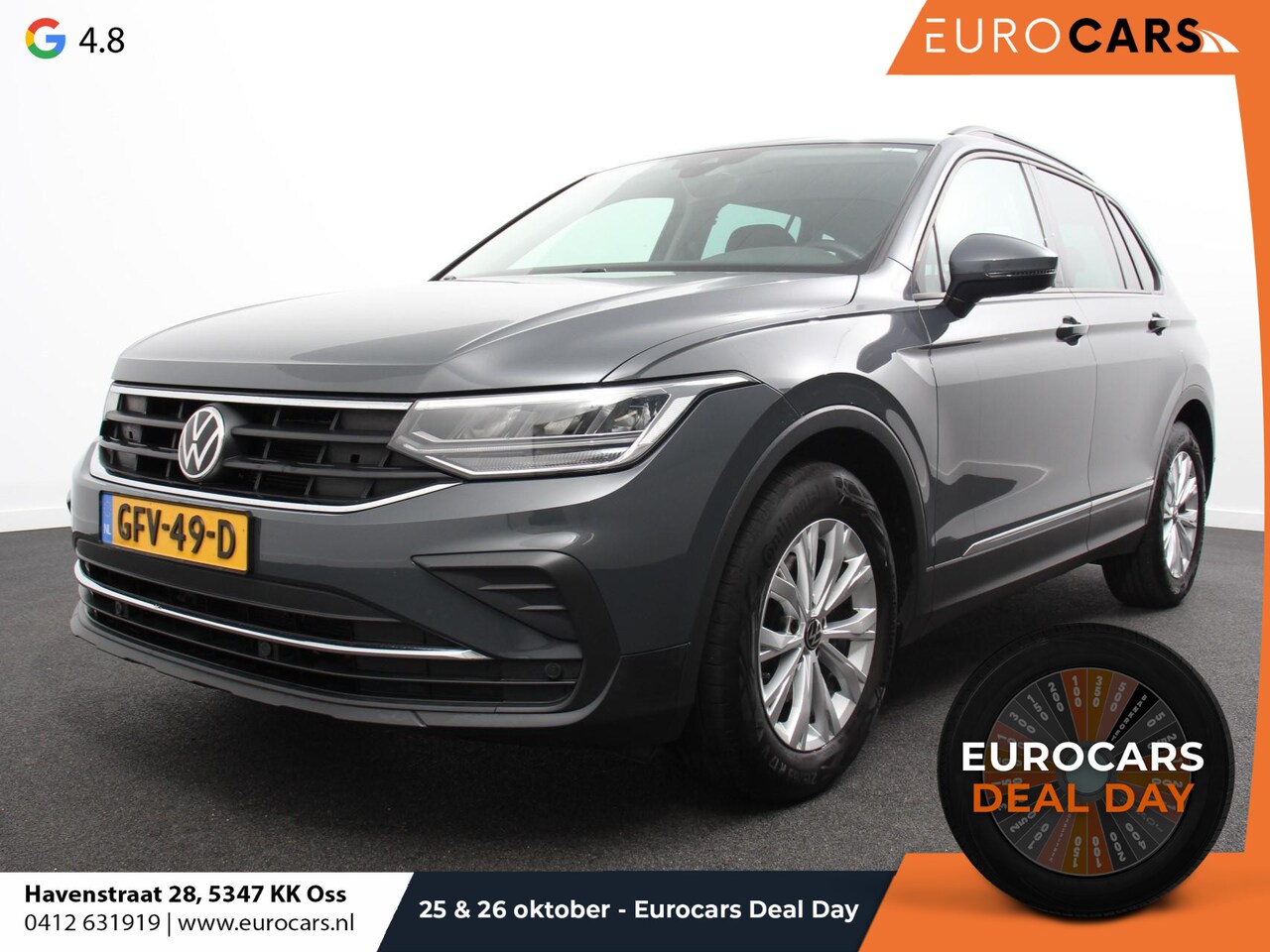 Volkswagen Tiguan - 1.5 TSI DSG 150pk Life | Navigatie | Apple Carplay/Android Auto | Parkeersensoren | Adapti - AutoWereld.nl