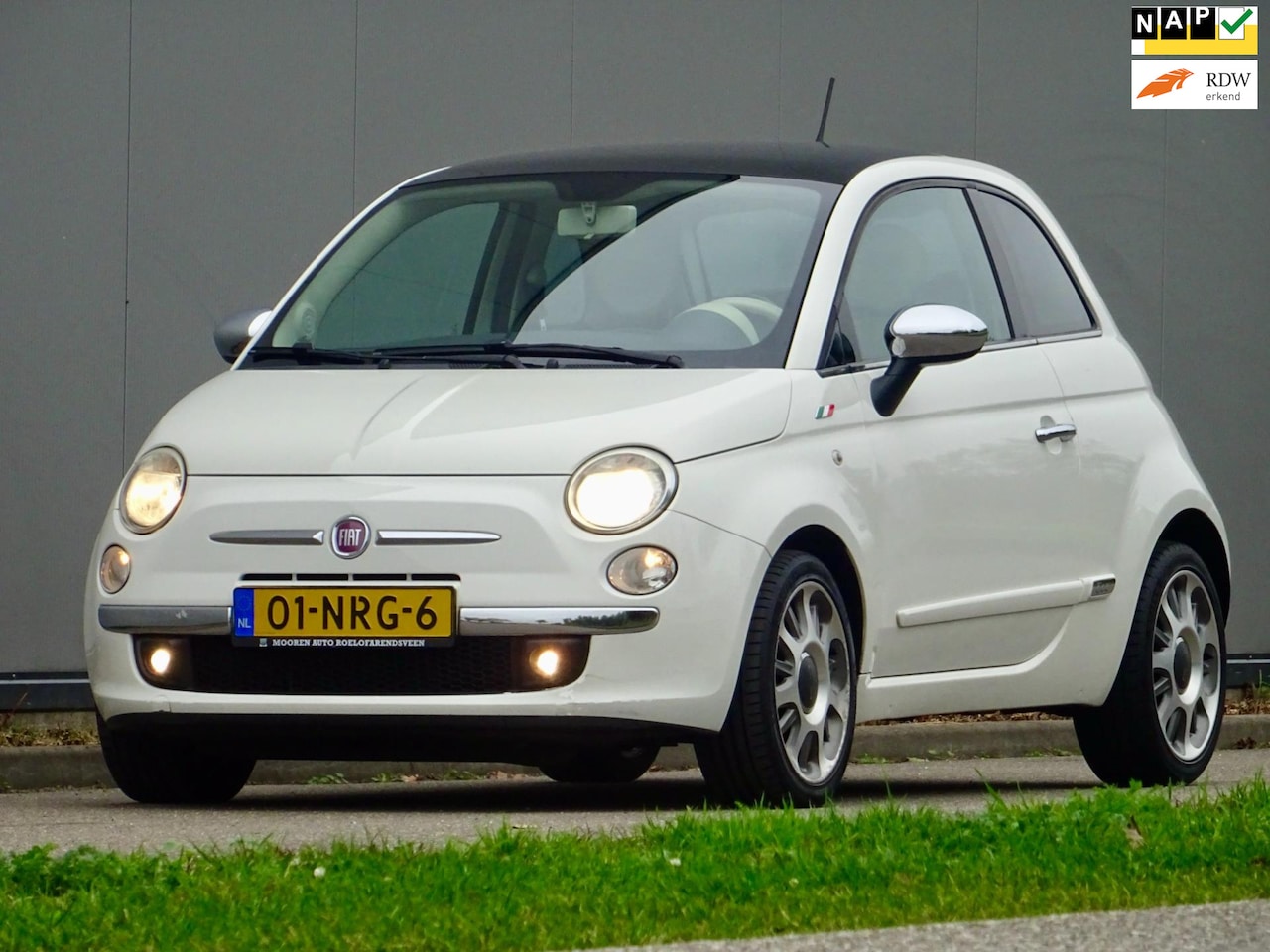Fiat 500 - 1.2 AUT Lounge / Panorama dak / NL - Auto - AutoWereld.nl
