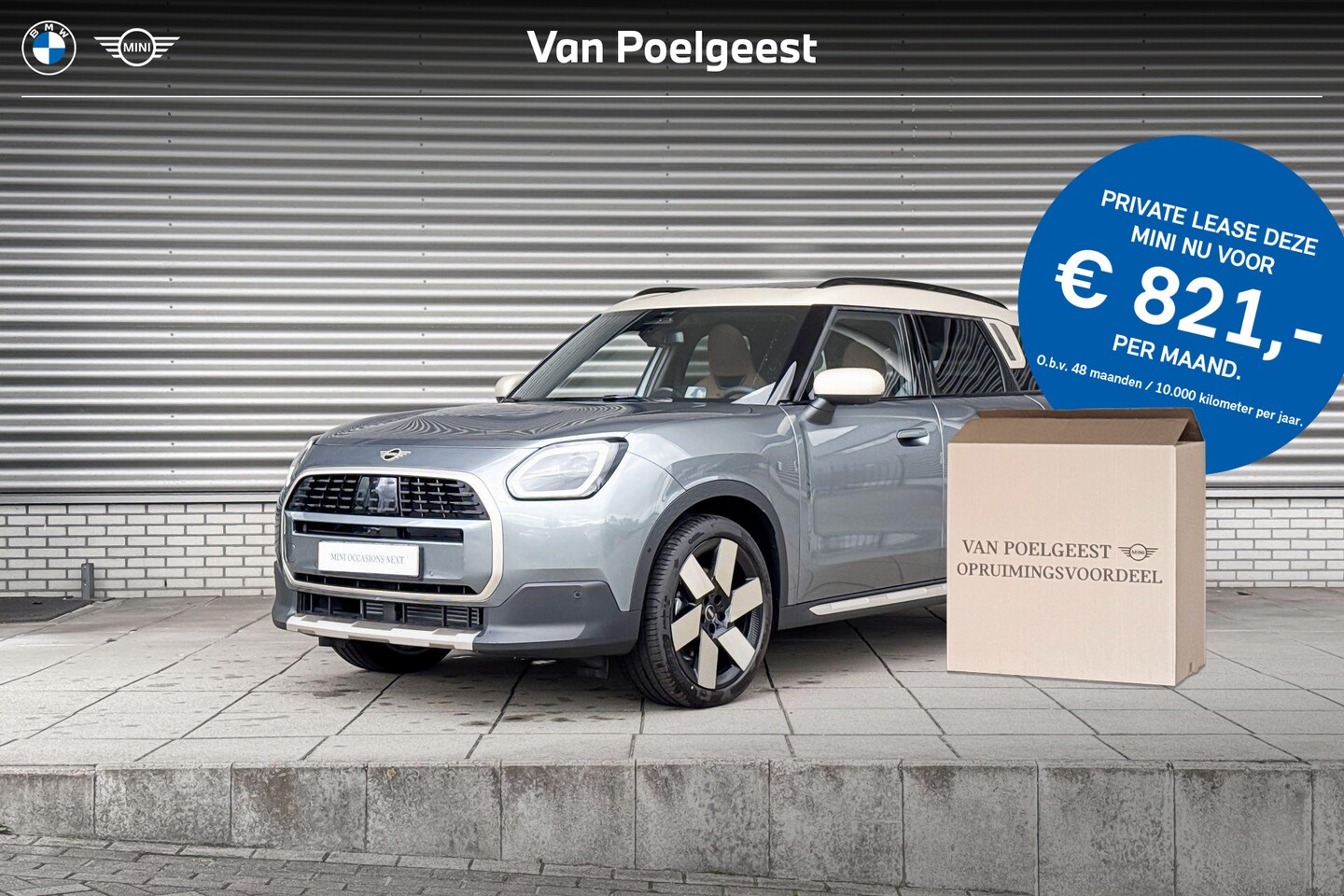 MINI Countryman - C Favoured XL | Dak en spiegelkappen in Vibrant Silver | 20" LM Windmill Spoke 2-tone | Tr - AutoWereld.nl