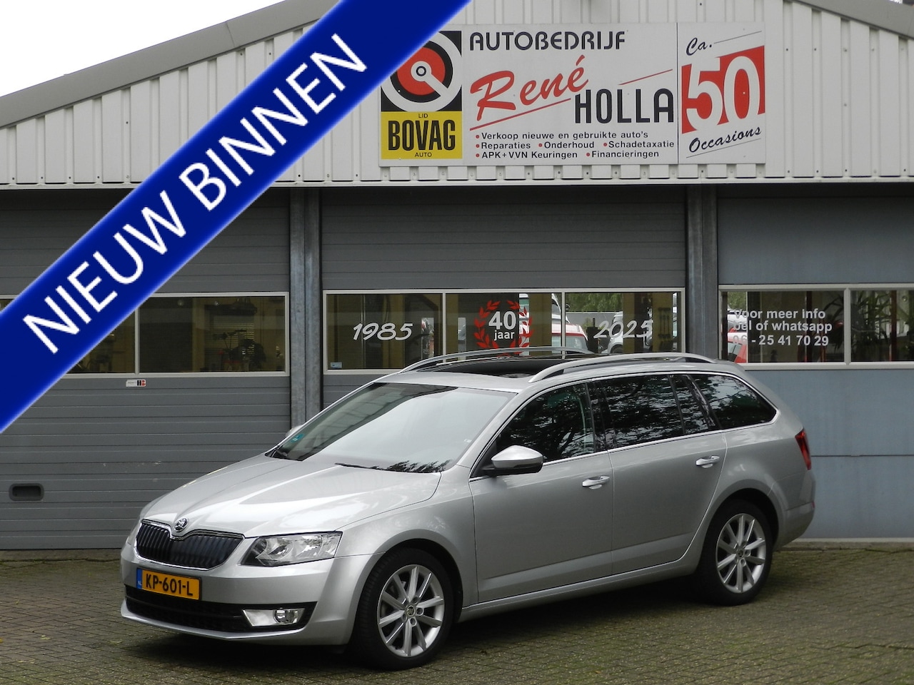 Skoda Octavia Combi - 1.0 TSI 116PK Automaat Ambition Business Navi Half leer Dubbel panodak - AutoWereld.nl