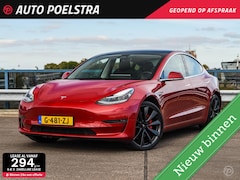 Tesla Model 3 - Performance AWD 75 kWh 462 PK FSD Full Self Driving Panoramadak Zwart Leder 20" incl. BTW