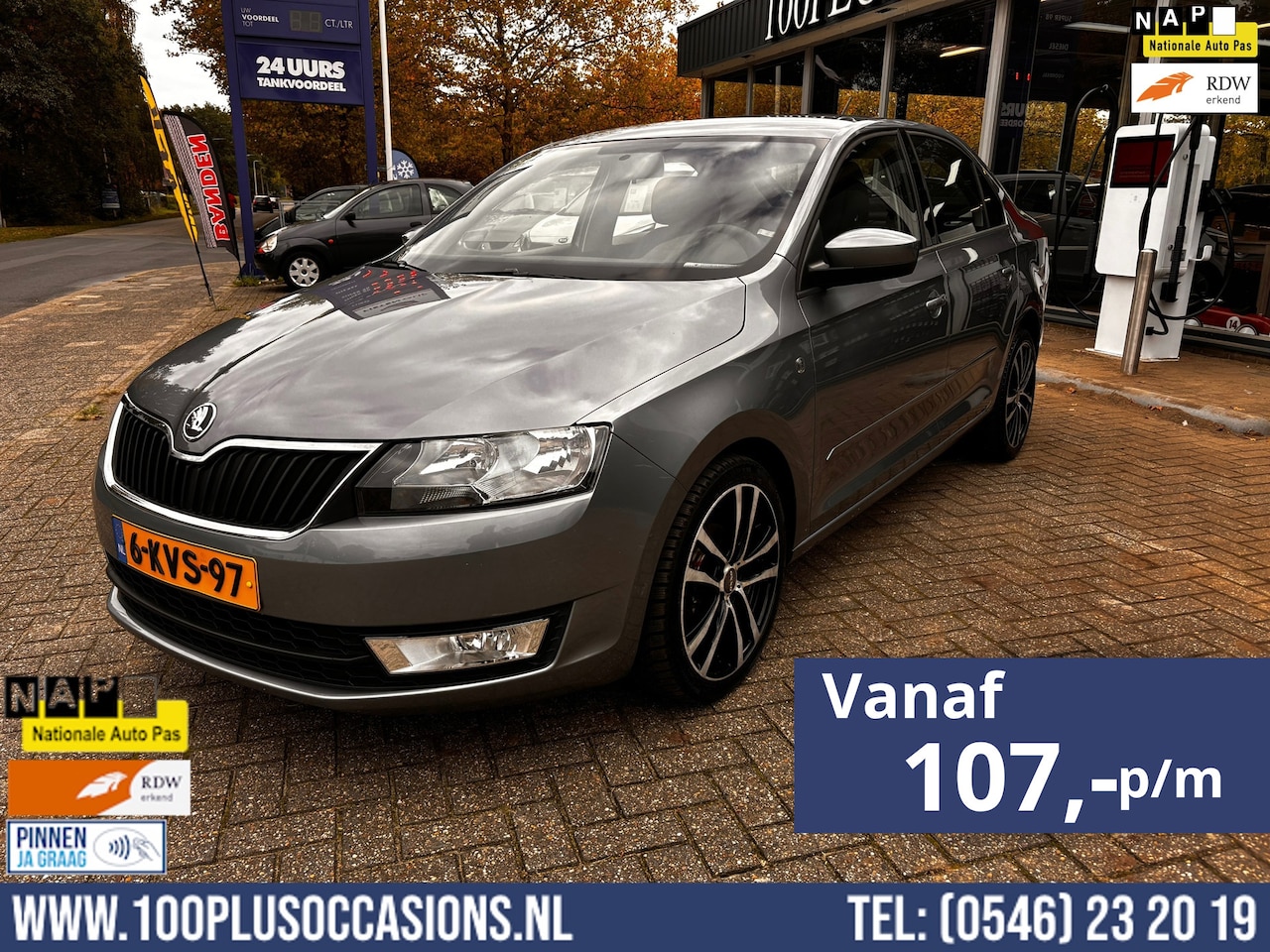 Skoda Rapid - 1.2 TSI Greentech Ambition Businessline Plus|Nw APK|Grote beurt|AIRCO!! - AutoWereld.nl