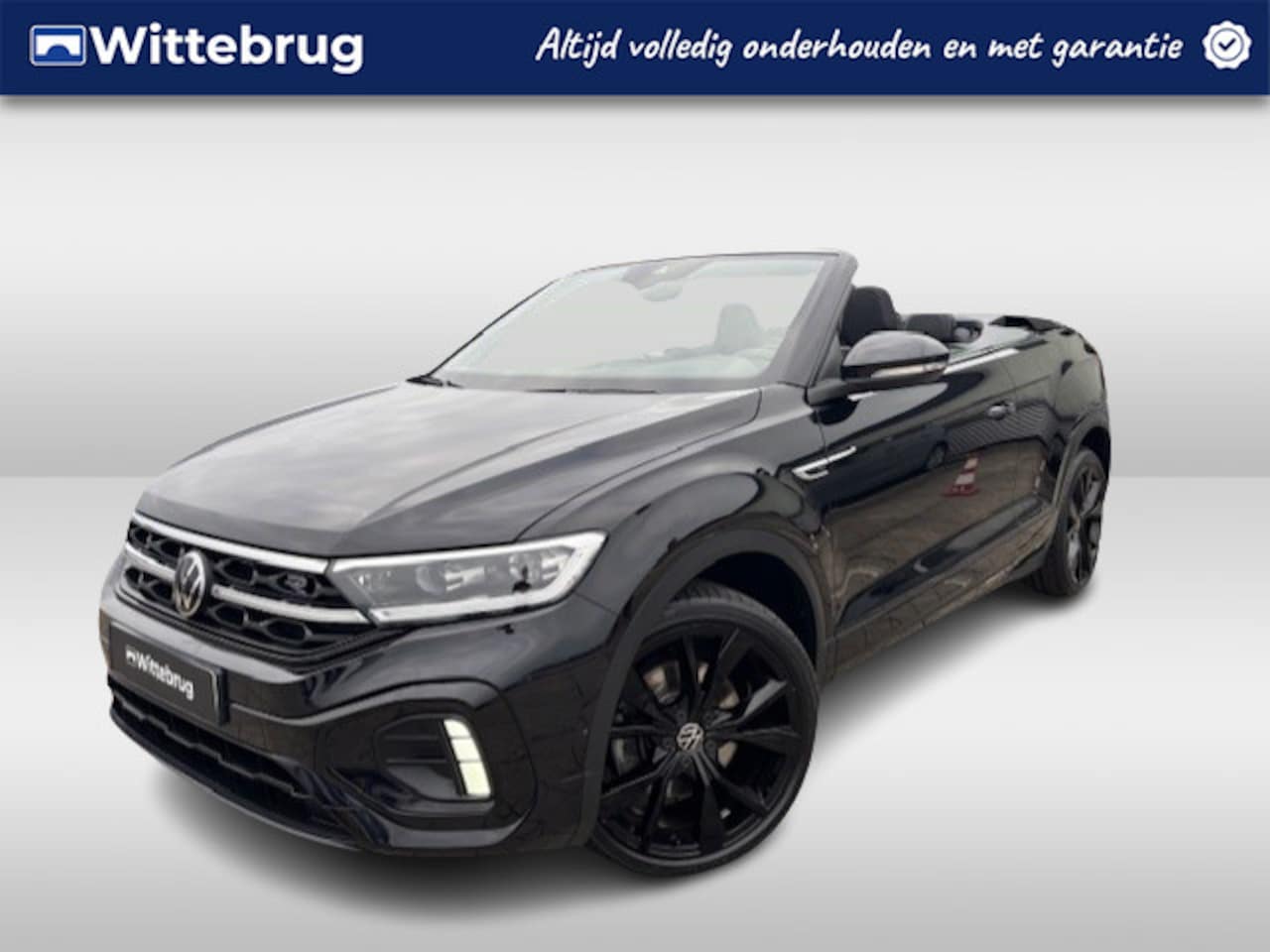 Volkswagen T-Roc Cabrio - 1.5 TSI 150 pk R-Line Black Style DSG Automaat Leder / Navigatie / IQ Led verlichting / Di - AutoWereld.nl