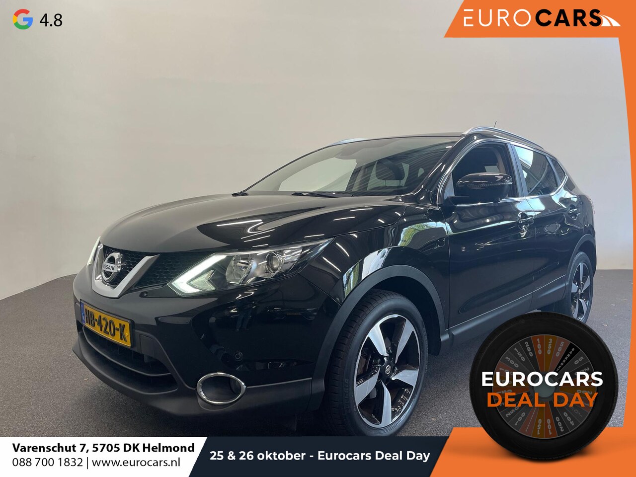 Nissan Qashqai - 1.2 Connect Edition Automatische Airco Navigatie Camera parkeersensoren voor en achter Dak - AutoWereld.nl
