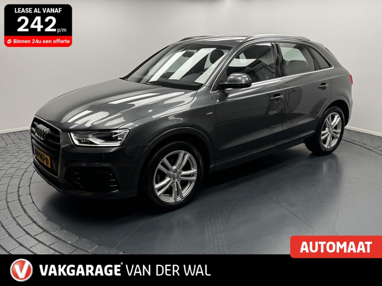 Audi Q3 - 2.0 TDi quattro S-Line Automaat-Trekhaak-Navigatie-Cr.contr-Clima-Parkeersensoren-Leder-Lm - AutoWereld.nl