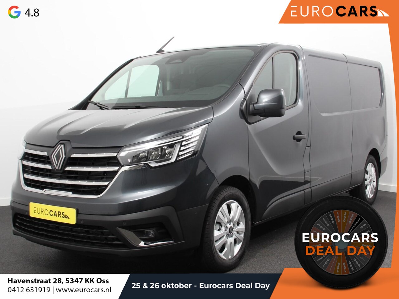 Renault Trafic - 2.0 Blue dCi 150 EDC T30 L2H1 Advance Navigatie Airco Lichtmetalen velgen Betimmering Trek - AutoWereld.nl