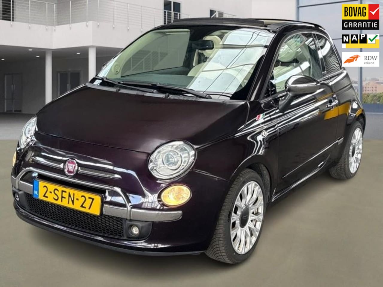 Fiat 500 C - 0.9 TwinAir Lounge Automaat 1e Eig. +NAP NL-auto - AutoWereld.nl