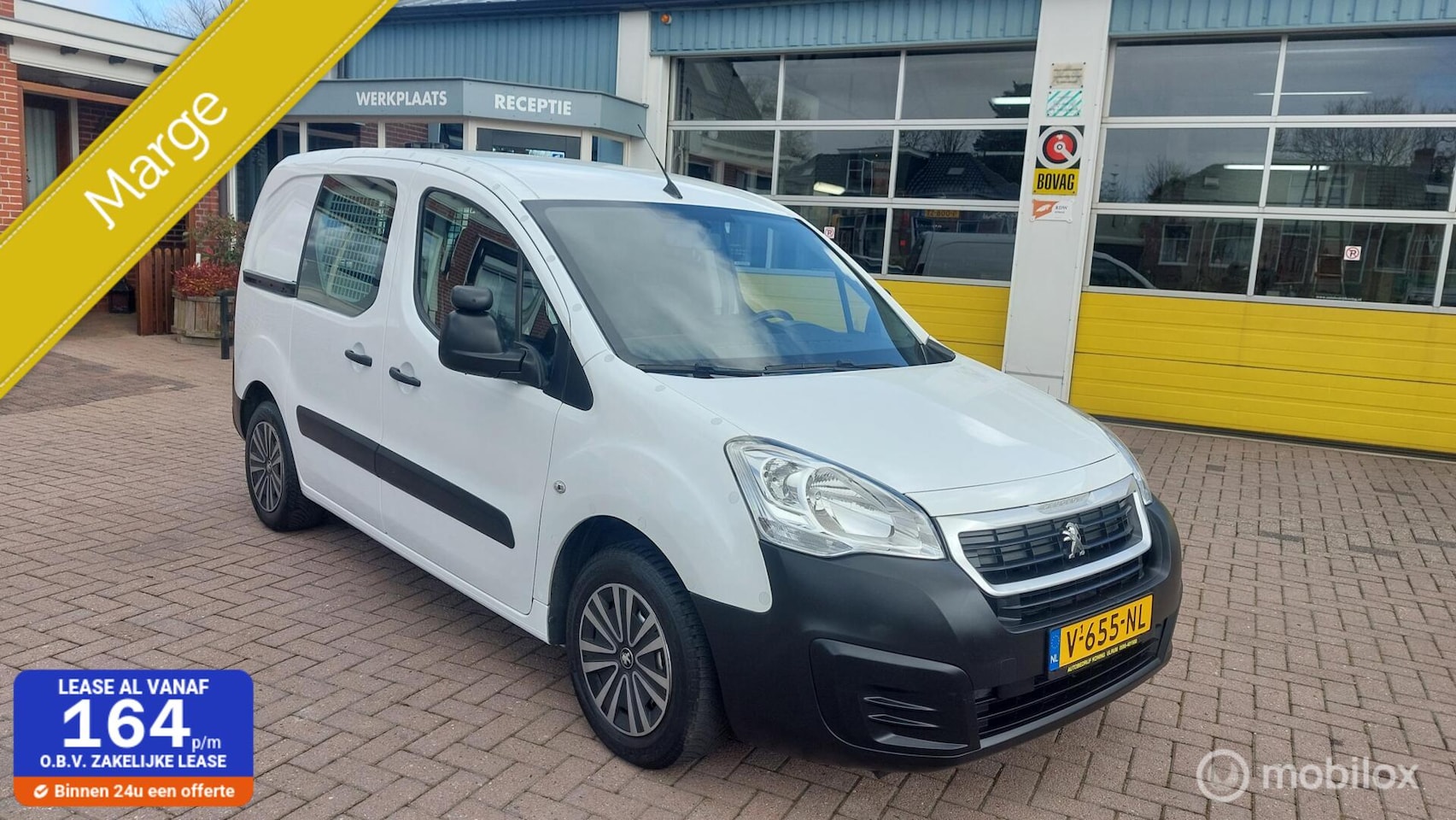 Peugeot Partner - bestel 120 1.6 BlueHDi 100 L1 Premium Marge auto !! Ex kadaster - AutoWereld.nl