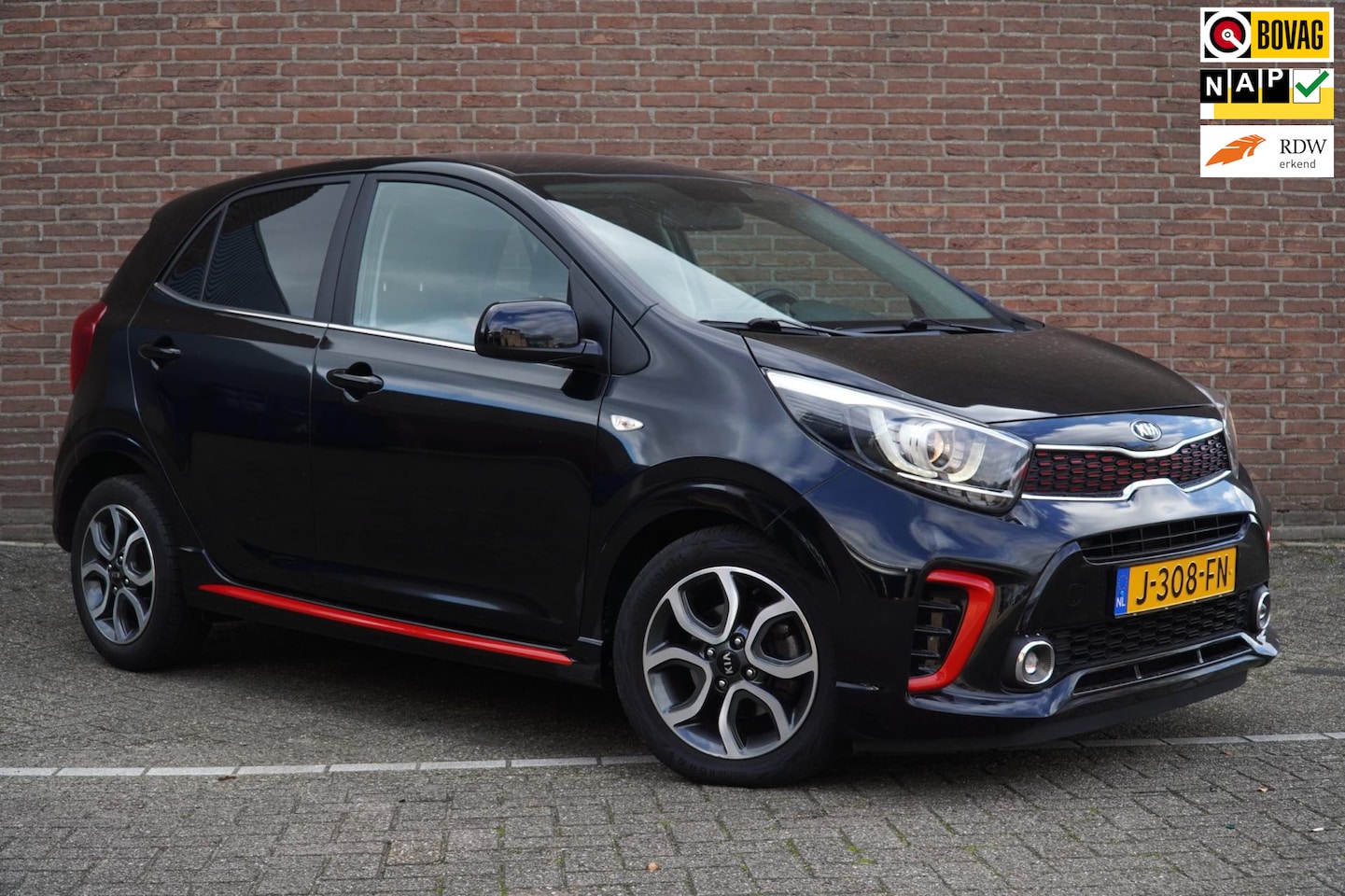 Kia Picanto - 1.0 MPi GT-Line Edition 1.0 MPi GT-Line Edition, Airco, Cruise, Bluetooth, A.rijcamera, Lederen Bekleding, Ned. Au - AutoWereld.nl