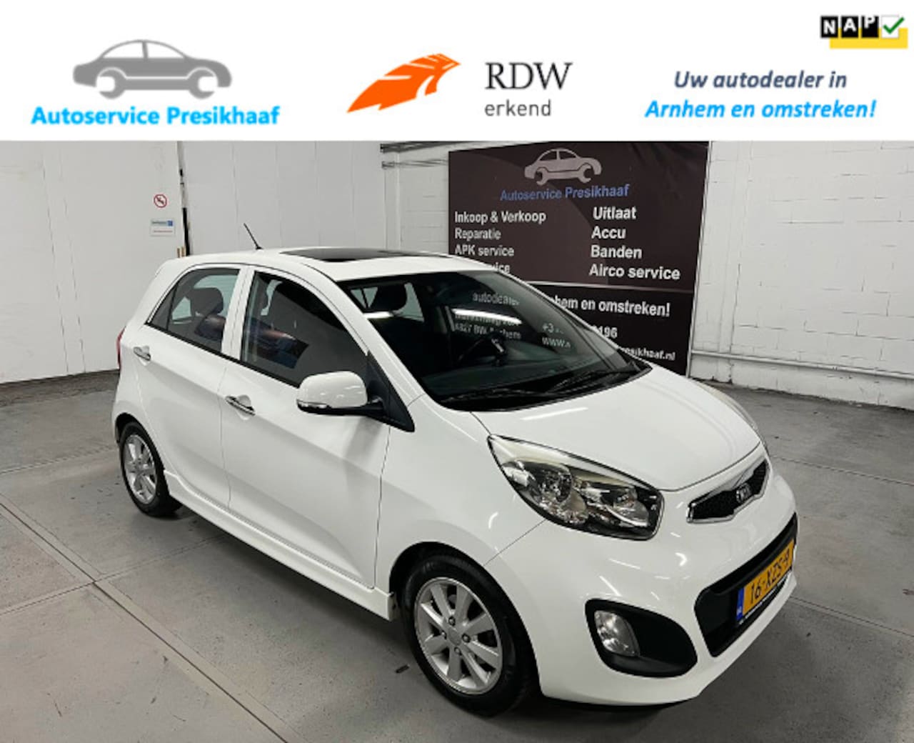 Kia Picanto - 1.2 CVVT ISG Super Pack KEYLESS / SCHUIFDAK - AutoWereld.nl