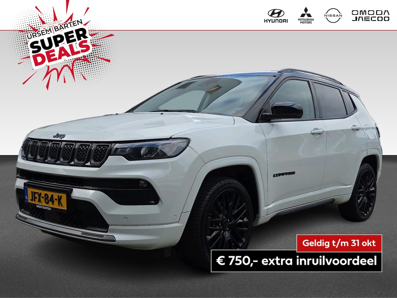 Jeep Compass - 4xe 240 Plug-in Hybrid Electric S | Automaat | 4x4 | Volleder | Stoelen Elektrisch | Achtr - AutoWereld.nl