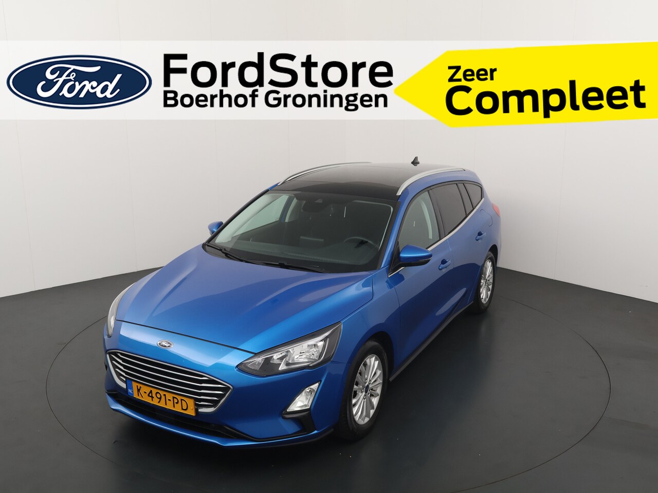 Ford Focus Wagon - EcoBoost Hybrid 125PK Titanium X | Trekhaak | Pano | B&O | Adapt. Cruise | Keyless | Clima - AutoWereld.nl
