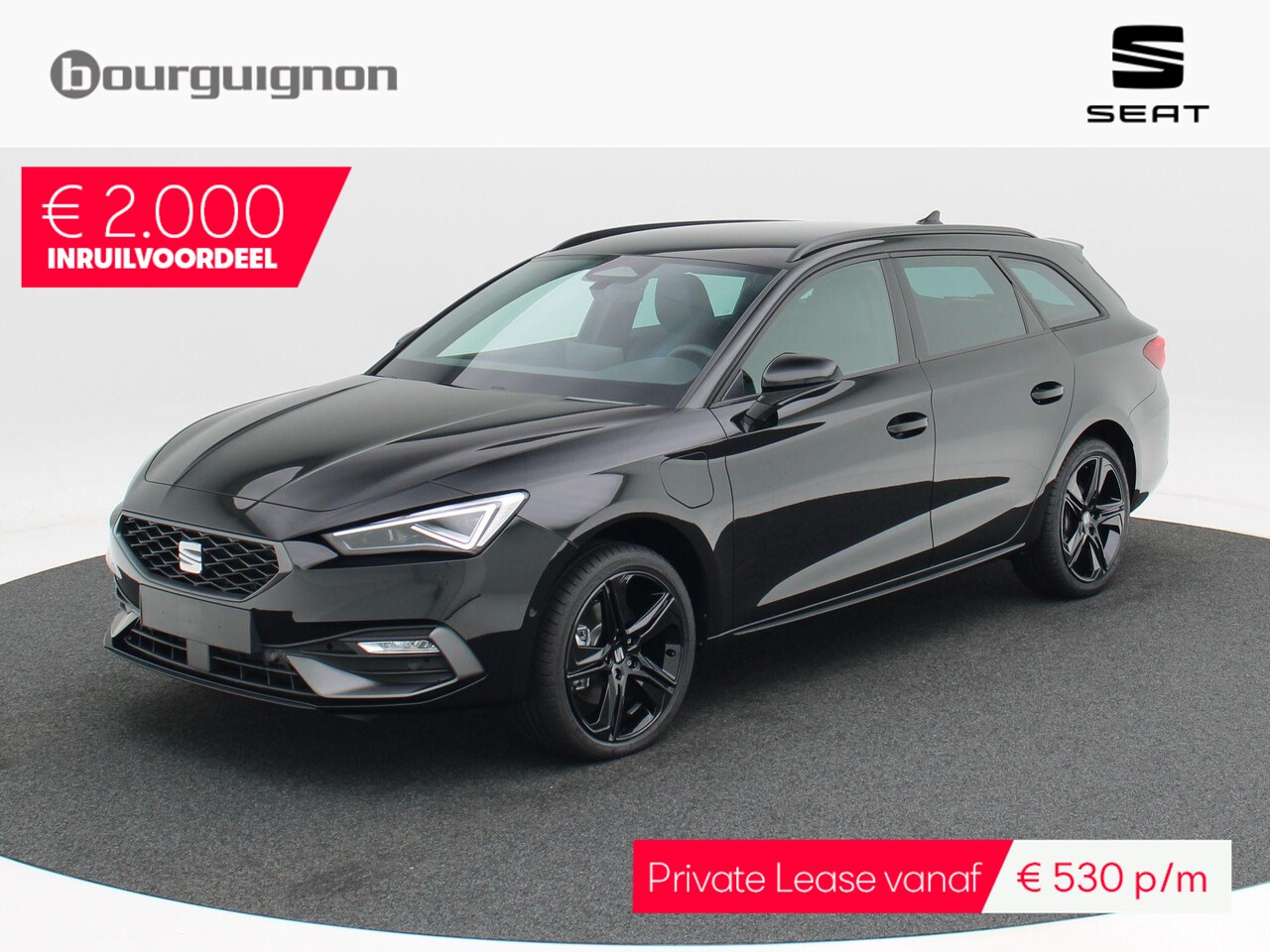 SEAT Leon Sportstourer - FR Business 1.5 TSI eHybrid PHEV 204pk | Trekhaak | Adaptive cruise control | Black pack | - AutoWereld.nl