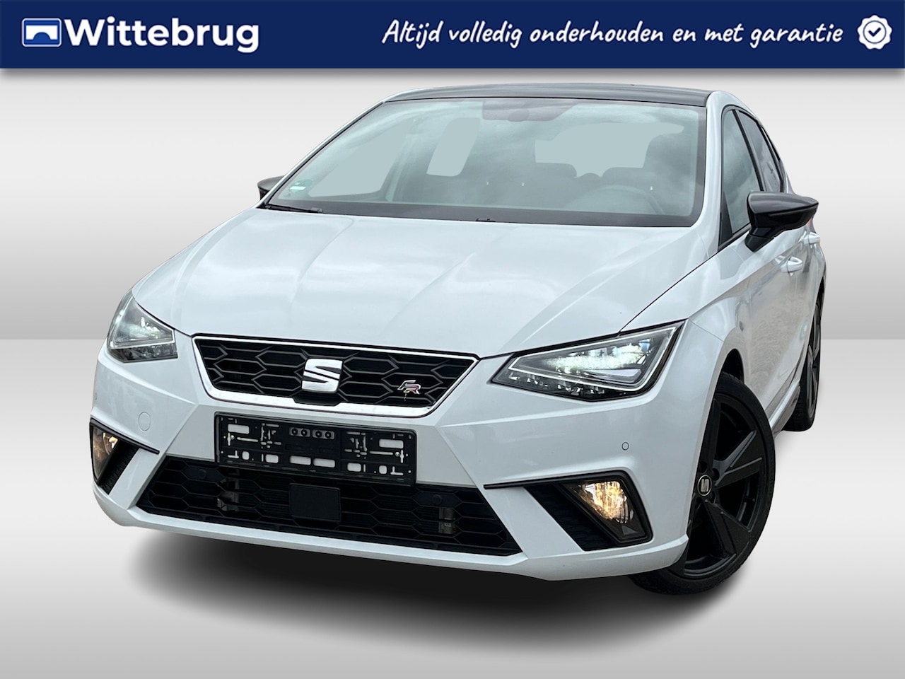 SEAT Ibiza - 1.0 TSI 110pk FR BLACK EDITION DSG Automaat / Panorama dak / LM 18 inch / NAVI / A.Camera - AutoWereld.nl