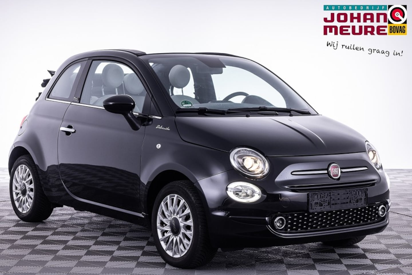 Fiat 500 C - 1.0 Hybrid Dolcevita | Half LEDER | AIRCO | VELGEN | Mistlampen - AutoWereld.nl