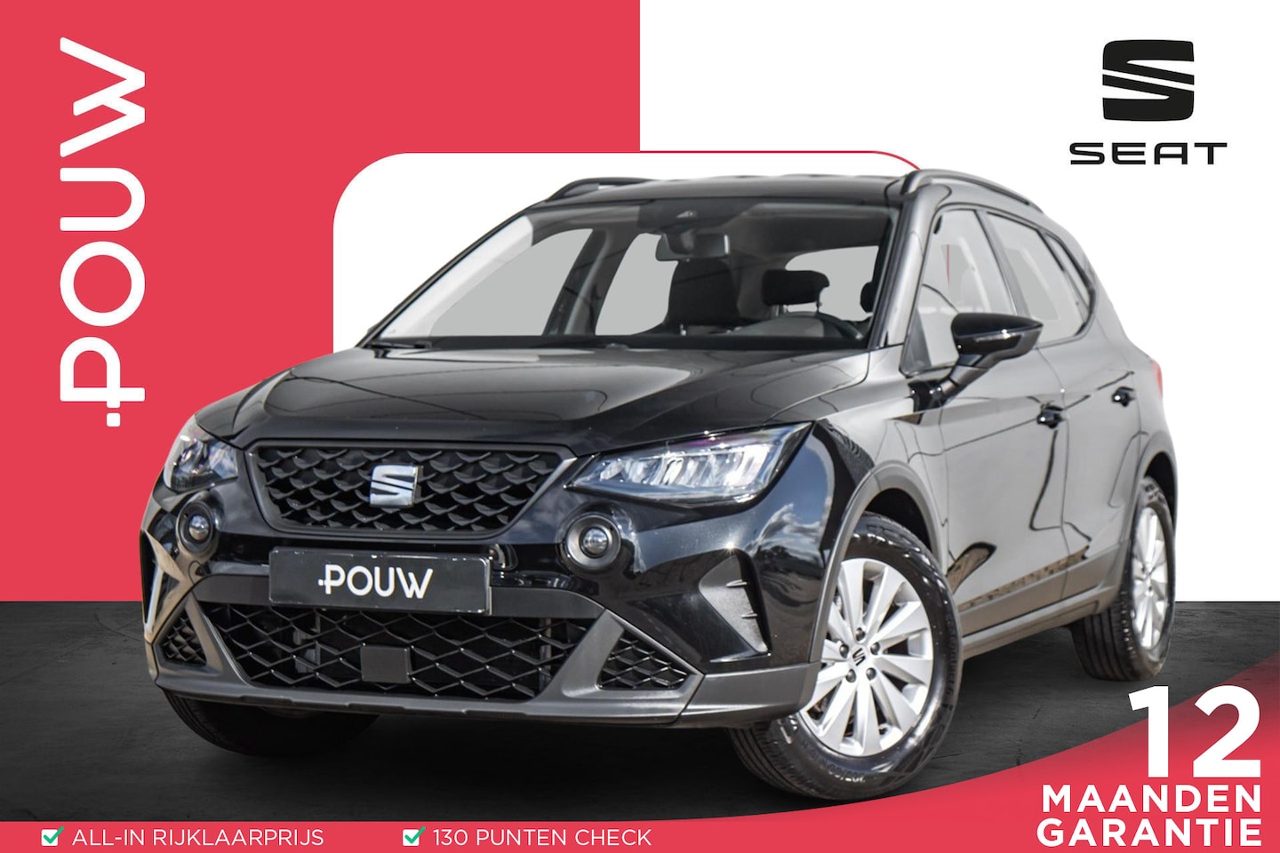 SEAT Arona - 1.0 TSI 95pk Reference | Airco | Apple Carplay/Android Auto | 16'' LMV - AutoWereld.nl