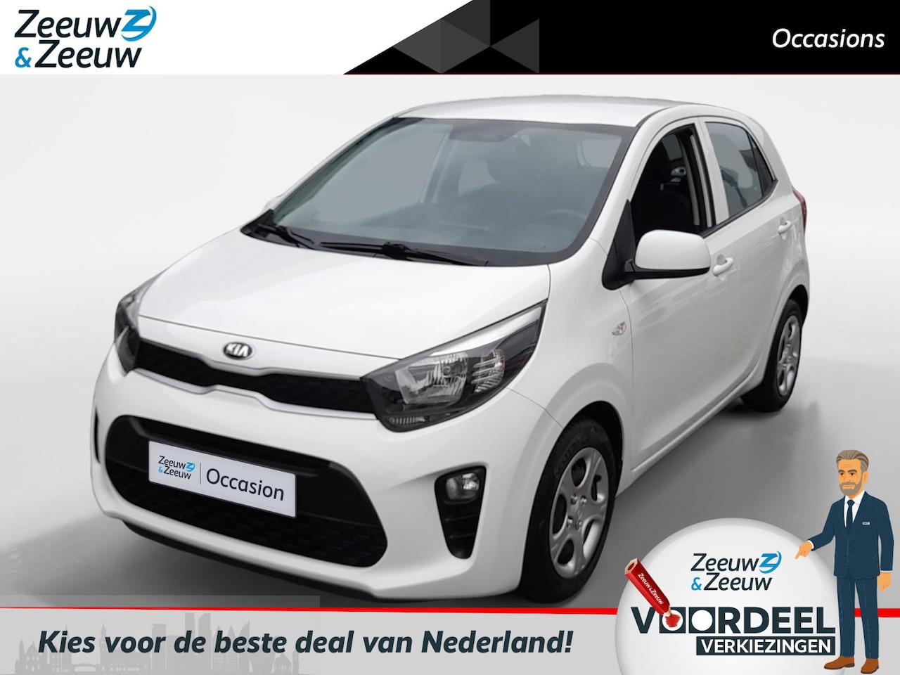 Kia Picanto - 1.0 EconomyPlusLine Airco | Fabrieksgarantie | NAP - AutoWereld.nl