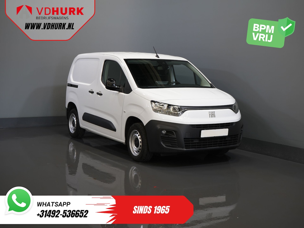 Fiat Doblò - 1.5 HDi 100 pk 3 Pers./ CarPlay/ Stoelverw./ Camera/ PDC/ Cruise/ Airco - AutoWereld.nl