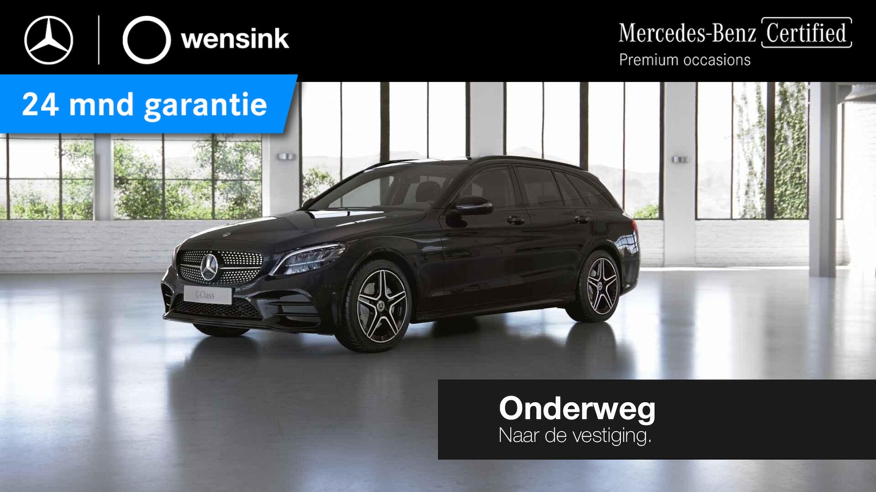 Mercedes-Benz C-klasse Estate - 180 Business Solution AMG | Night | Stoelverwarming | Widescreen | Sfeerverlichting | - AutoWereld.nl