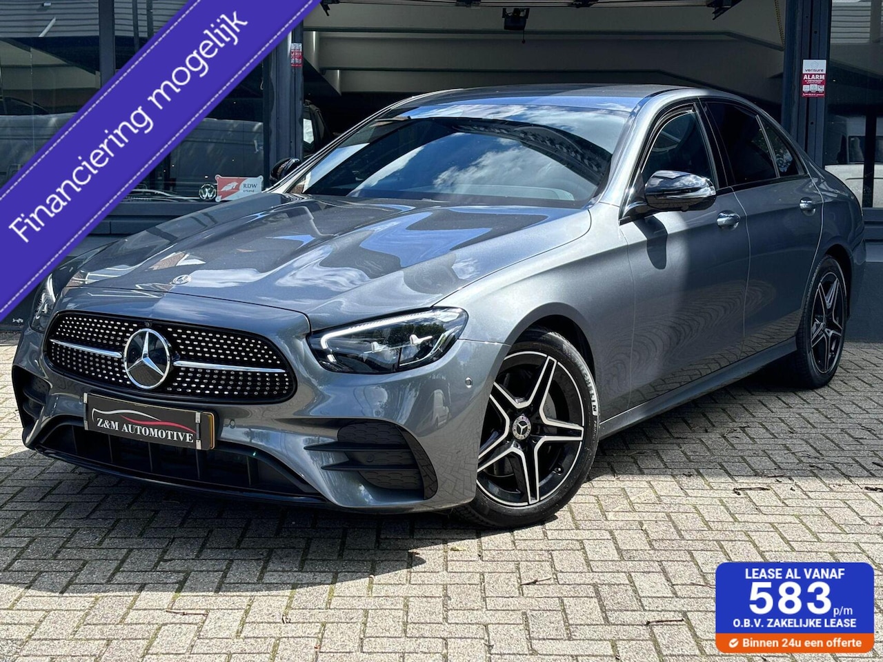 Mercedes-Benz E-klasse - E200e AMG Aut*Led*Navi*Ambiant*Leder*360 - AutoWereld.nl