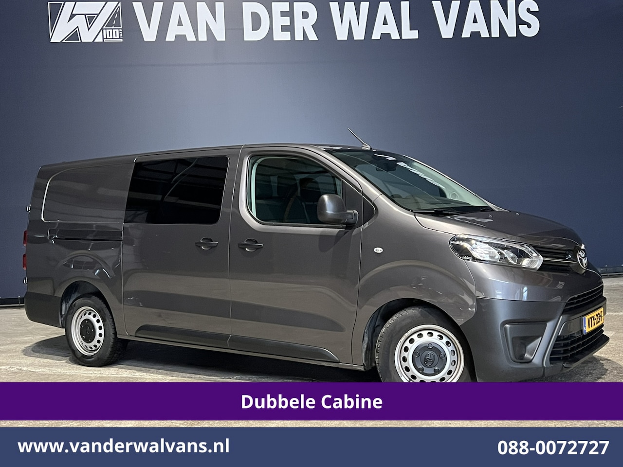 Toyota ProAce Worker - 2.0 D-4D 145pk L3H1 Dubbele Cabine Euro6 Airco | 6-Zits | Navigatie | Apple Carplay Cruise - AutoWereld.nl
