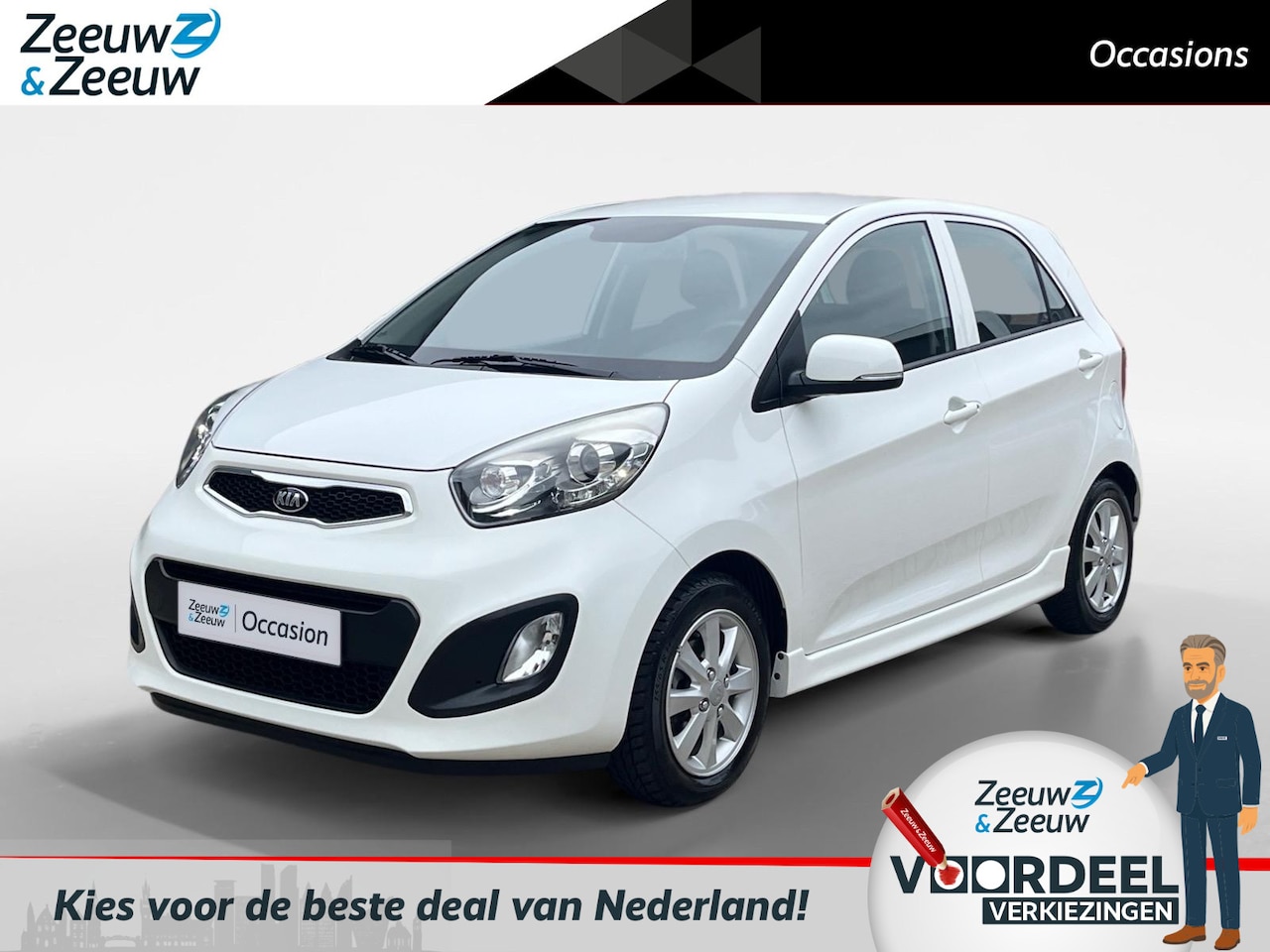 Kia Picanto - 1.2 CVVT Plus Pack Automaat | Originele Kilometerstand! | Airco | Elektrisch bedienbare Ra - AutoWereld.nl