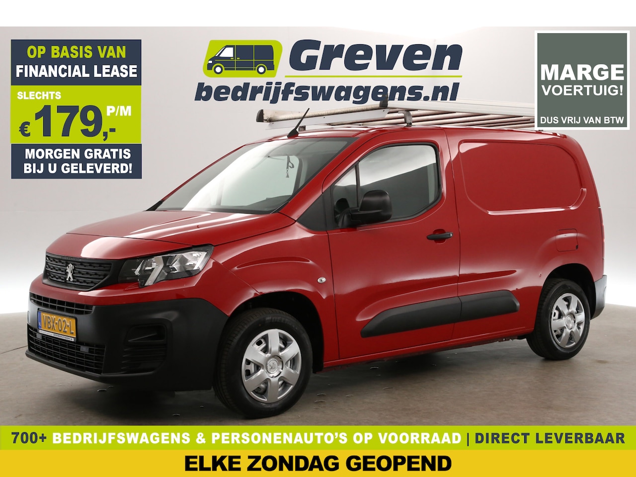 Peugeot Partner - 1.5 BlueHDI | MARGE | Airco | Carplay | Trekh. | Navigatie | Imperiaal - AutoWereld.nl