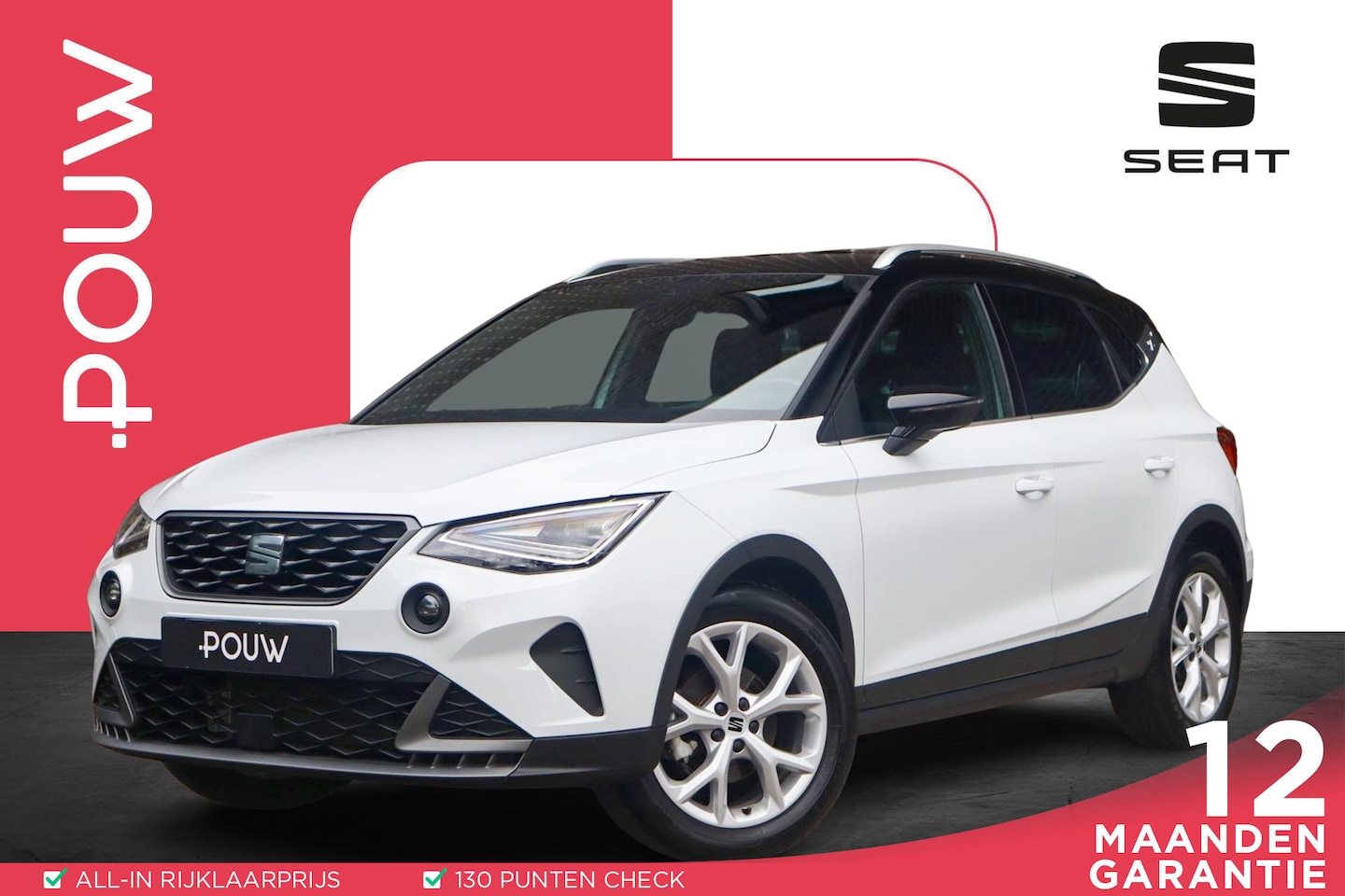 SEAT Arona - 1.0 EcoTSI FR Business Connect | App Connect | Vol. Airco | Sportstoelen - AutoWereld.nl
