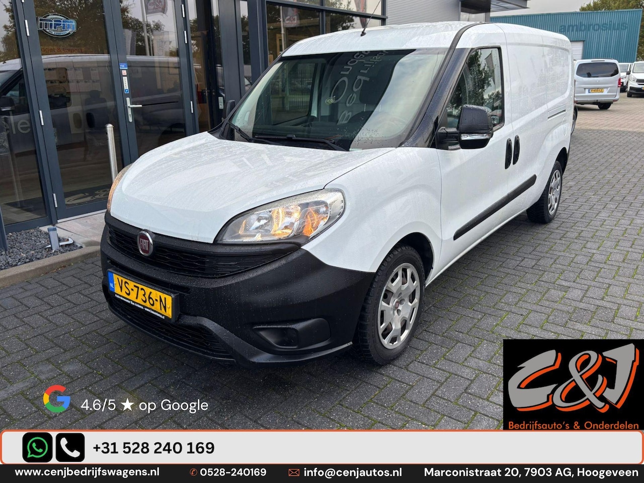 Fiat Doblò Cargo - 1.4 T-Jet Natural Power L2H1 Maxi CNG dubbele schuifdeur - AutoWereld.nl