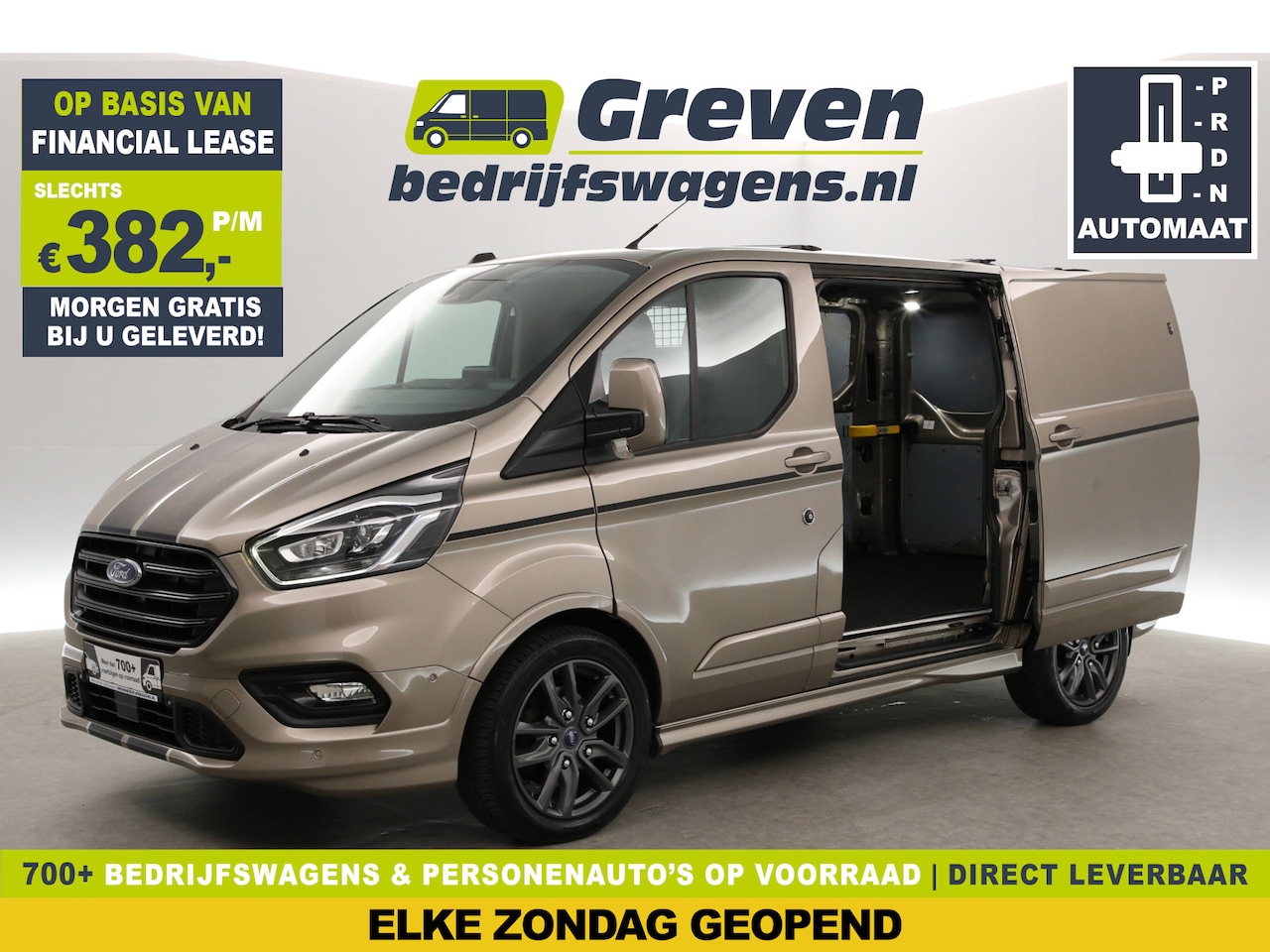 Ford Transit Custom - 2.0 TDCI L1H1 | Automaat | Airco | 3-Zits | Cruise | Camera | Carplay | Trekh. | Navi - AutoWereld.nl