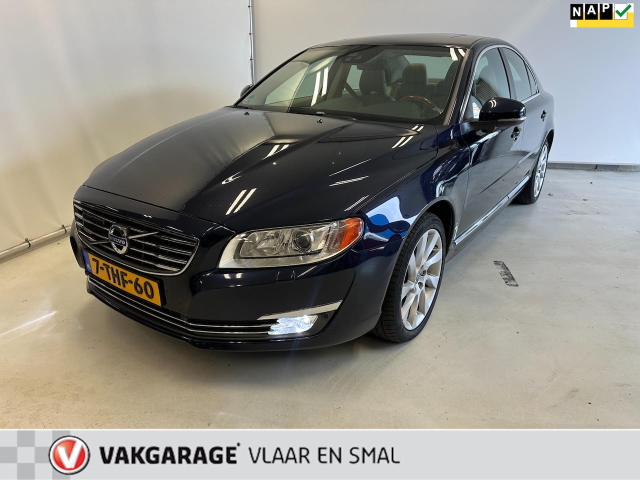 Volvo S80 - 2.0 D4 Summum- Automaat -Luxe uitvoering-lederen bekleding-Trekhaak-goed onderhouden. - AutoWereld.nl