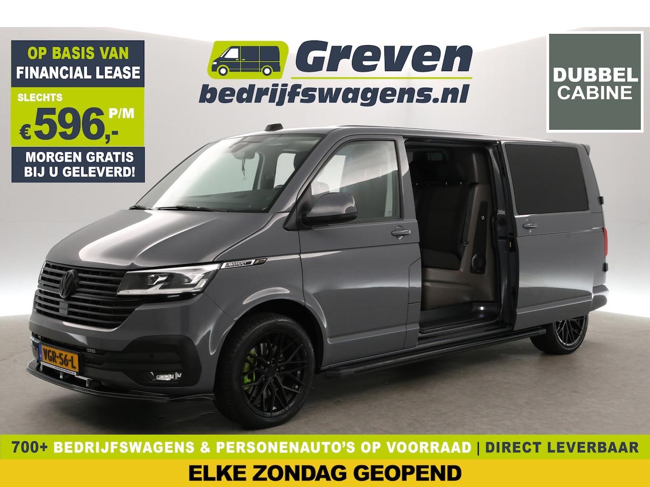 Volkswagen Transporter - 2.0 TDI L2H1 200PK 4Motion Bulli | DC | Virtual | Airco | ACC | Navi | Carplay | Camera | - AutoWereld.nl