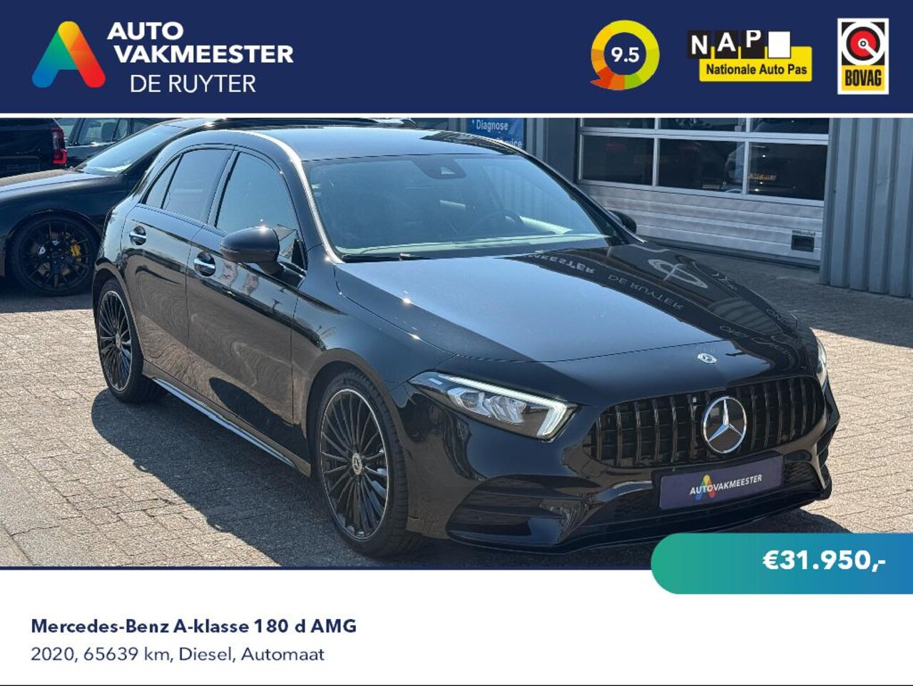 Mercedes-Benz A-klasse - 180 d AMG | Widescreen | Camera | Sfeer | Carplay - AutoWereld.nl