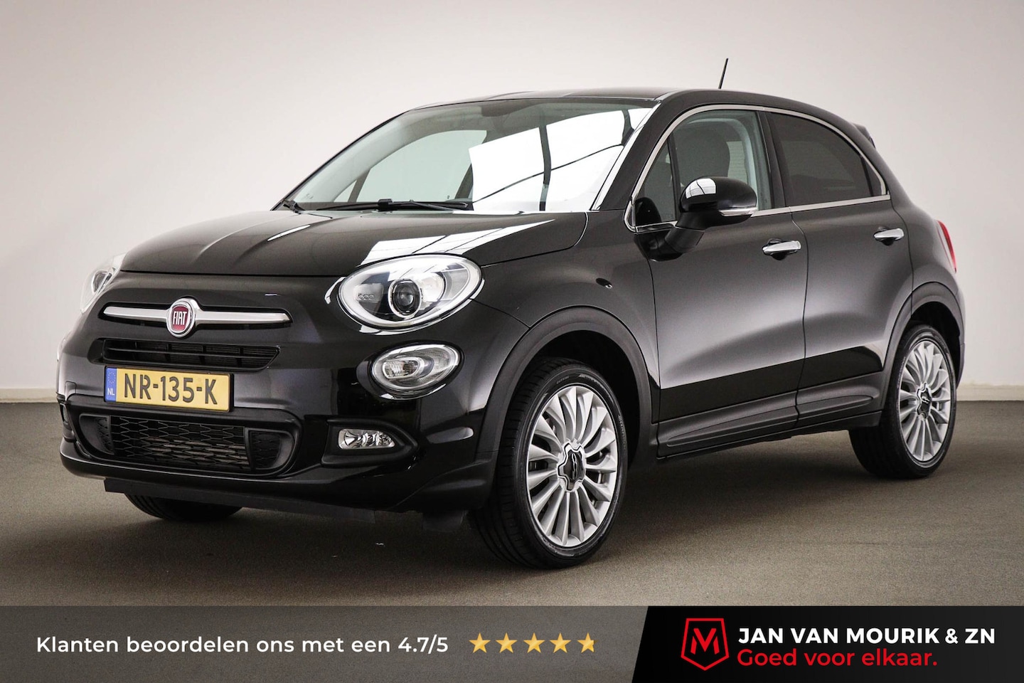 Fiat 500 X - 1.4 Turbo MultiAir Lounge | NAVIGATIE PACK | HALF LEDER | UCONNECT | DAB | CAMERA | TREKHA - AutoWereld.nl