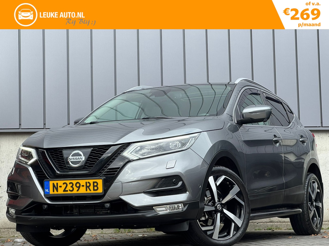 Nissan Qashqai - 1.2 116PK Automaat Tekna + Pano Leer Dode-hoek 360 Camera - AutoWereld.nl